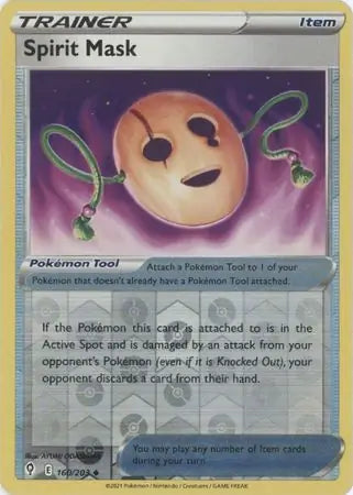 Spirit Mask Reverse Holo 160, Evolving Skies | Sword & Shield, trainer, 5.00 kr, Pokesingles. Kjøp pokemon kort til lave priser hos oss.