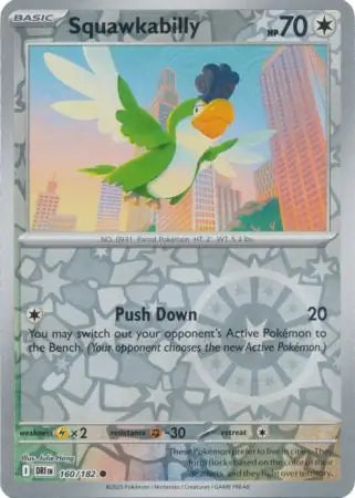Squawkabilly Reverse Holo 160 - Destined Rivals Pokesingles