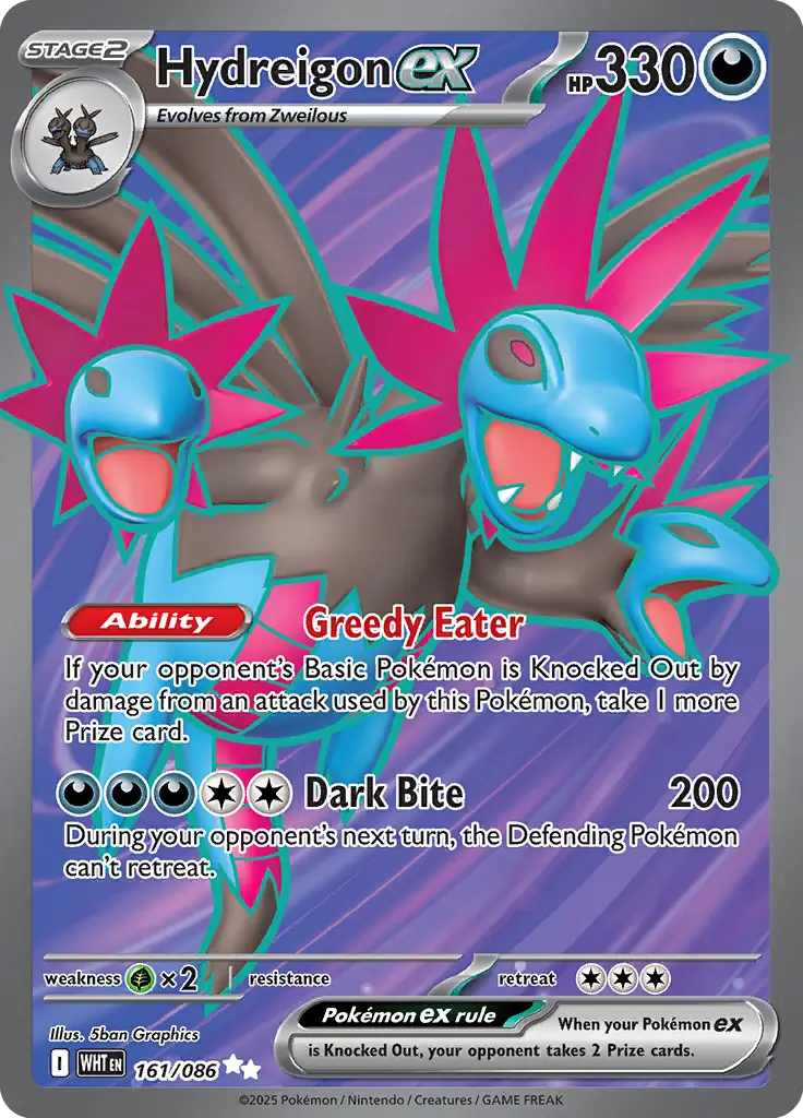 Hydreigon 161 - White Flare Pokesingles
