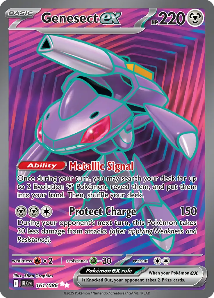 Genesect 161 - Black Bolt Pokesingles