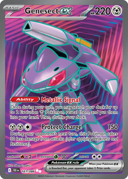 Genesect 161 - Black Bolt Pokesingles
