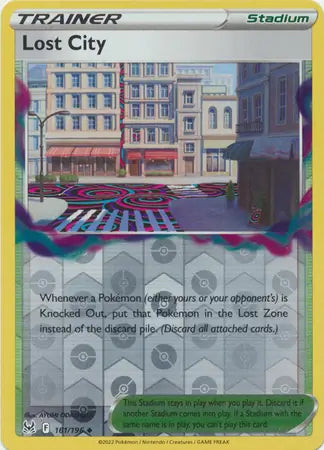 Lost City Reverse Holo 161, Lost Origin | Sword & Shield, , 0.00 kr, Pokesingles. Kjøp pokemon kort til lave priser hos oss.