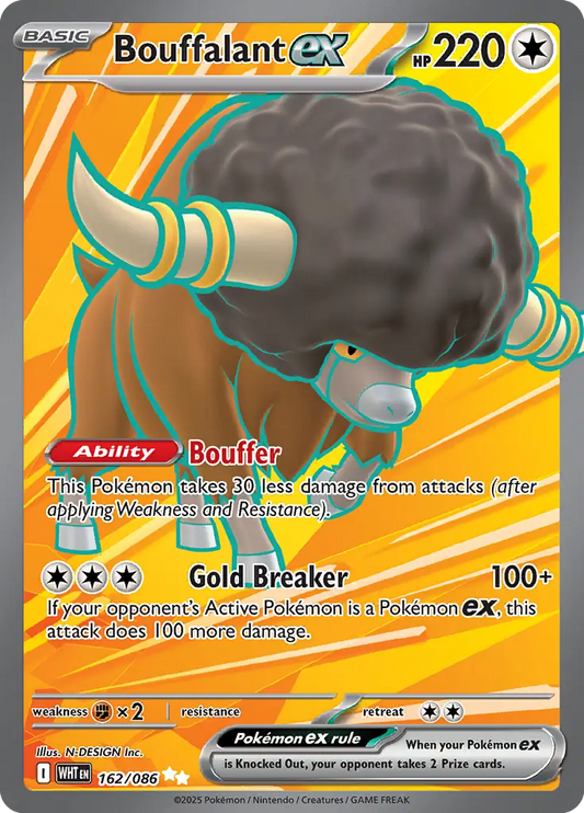 Bouffalant 162 - White Flare Pokesingles