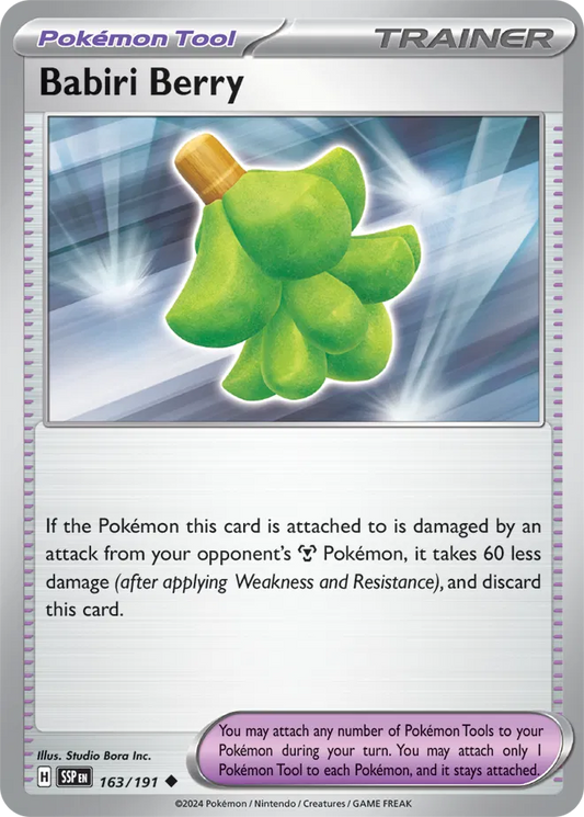 Babiri Berry 163 - Surging Sparks Pokesingles