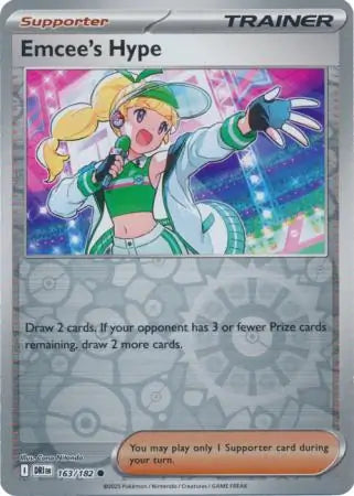 Emcee's Hype Reverse Holo 163 - Destined Rivals Pokesingles