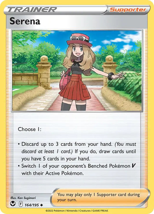 Serena 164, Silver Tempest | Sword & Shield, , 0.00 kr, Pokesingles. Kjøp pokemon kort til lave priser hos oss.