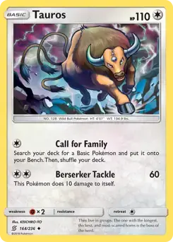 Tauros 164/236- Unified Minds Pokesingles