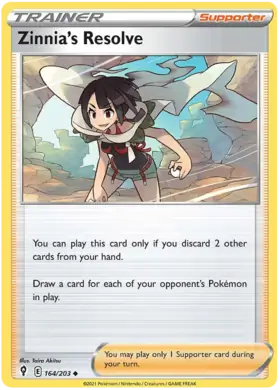 Zinnia's Resolve 164, Evolving Skies | Sword & Shield, trainer, 5.00 kr, Pokesingles. Kjøp pokemon kort til lave priser hos oss.