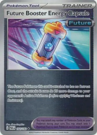 164 Future Booster Energy Capsule - Reverse Holo, Paradox Rift, trainer, 4.00 kr, Pokesingles. Kjøp pokemon kort til lave priser hos oss.