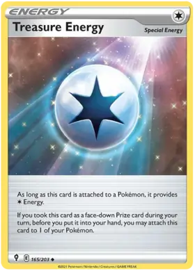 Treasure Energy 165, Evolving Skies | Sword & Shield, trainer, 5.00 kr, Pokesingles. Kjøp pokemon kort til lave priser hos oss.