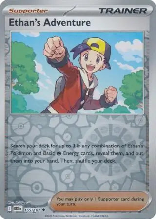 Ethan's Adventure Reverse Holo 165 - Destined Rivals Pokesingles