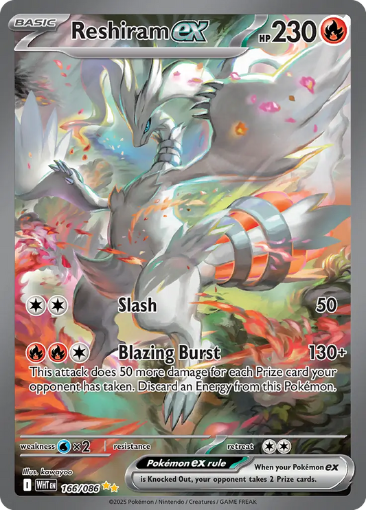 Reshiram 166 - White Flare Pokesingles