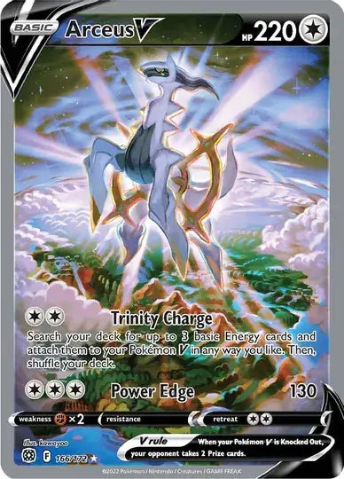 Arceus V 166, Brilliant Stars | Sword & Shield, v, 0.00 kr, Pokesingles. Kjøp pokemon kort til lave priser hos oss.