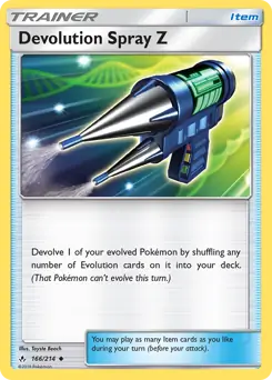 Devolution Spray Z 166 - Unbroken Bonds Pokesingles
