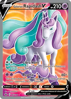 Galarian Rapidash V Full Art 167