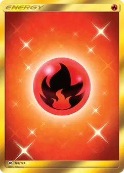 Fire Energy Secret 167 - Burning Shadows Pokesingles