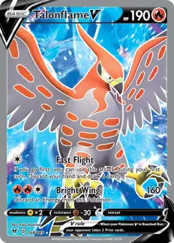 Full Art Talonflame V 168 - Vivid Voltage Pokesingles