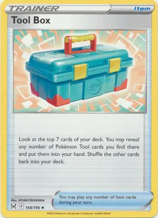 Tool Box 168, Lost Origin | Sword & Shield, , 0.00 kr, Pokesingles. Kjøp pokemon kort til lave priser hos oss.