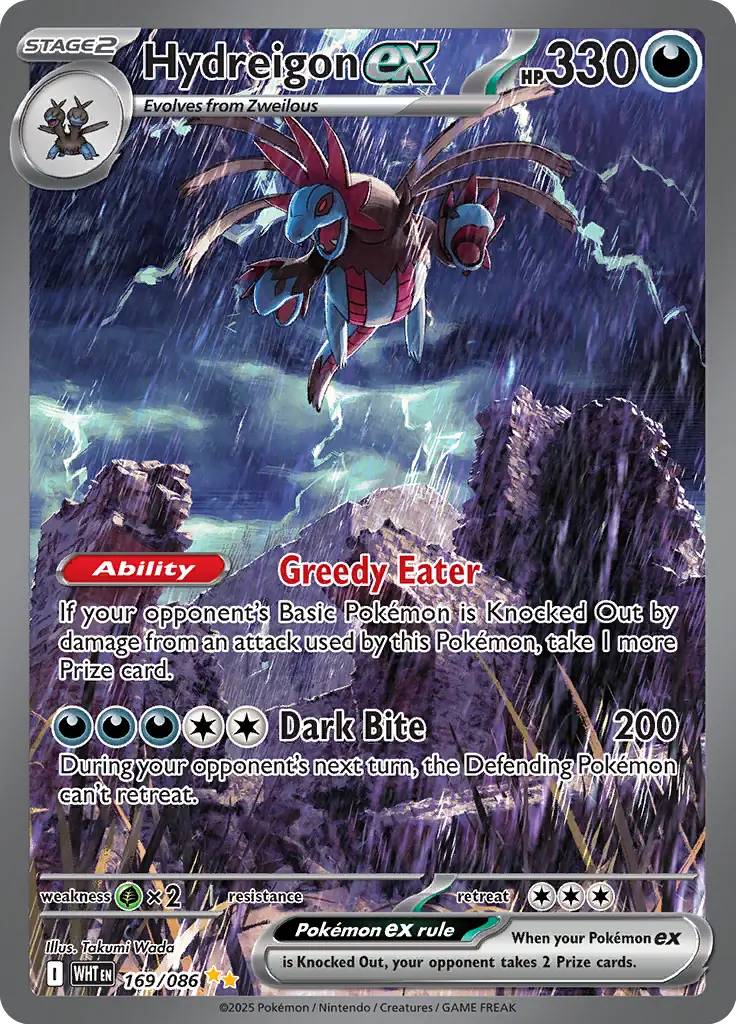 Hydreigon 169 - White Flare Pokesingles