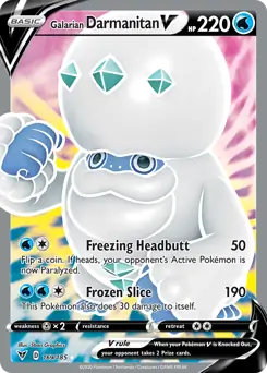 Full Art Galarian Darmanitan V 169 - Vivid Voltage