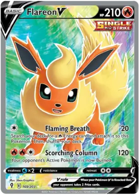 Flareon V 169, Evolving Skies | Sword & Shield, secret, 5.00 kr, Pokesingles. Kjøp pokemon kort til lave priser hos oss.