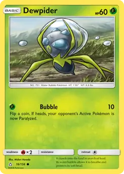 Dewpider 16 - Ultra Prism Pokesingles