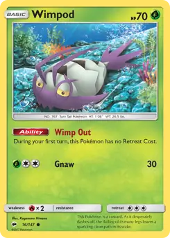 Wimpod 16 - Burning Shadows Pokesingles