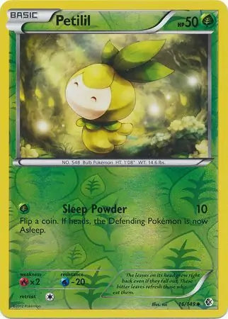 Petilil Reverse Holo 16 - Boundaries Crossed Pokesingles