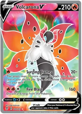 Volcarona V 170, Evolving Skies | Sword & Shield, secret, 55.00 kr, Pokesingles. Kjøp pokemon kort til lave priser hos oss.