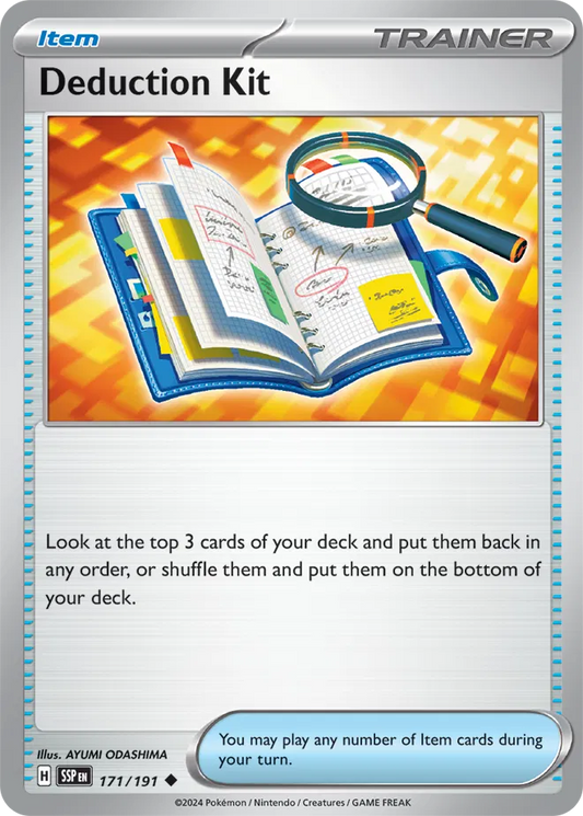 Deduction Kit 171 - Surging Sparks Pokesingles