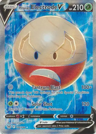 Hisuian Electrode V 172, Lost Origin | Sword & Shield, , 0.00 kr, Pokesingles. Kjøp pokemon kort til lave priser hos oss.