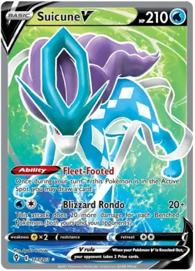 Suicune V 173, Evolving Skies | Sword & Shield, secret, 5.00 kr, Pokesingles. Kjøp pokemon kort til lave priser hos oss.