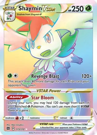 Shaymin VSTAR 173, Brilliant Stars | Sword & Shield, v, 0.00 kr, Pokesingles. Kjøp pokemon kort til lave priser hos oss.