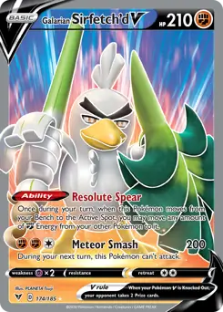 Full Art Galarian Sirfetch'd V 174 - Vivid Voltage Pokesingles