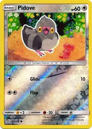 Pidove Reverse Holo 174/236 - Unified Minds Pokesingles
