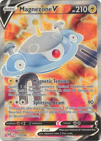 Magnezone V 175, Lost Origin | Sword & Shield, , 0.00 kr, Pokesingles. Kjøp pokemon kort til lave priser hos oss.