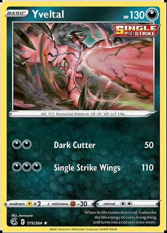 Yveltal 175, Fusion Strike | Sword & Shield, , 0.00 kr, Pokesingles. Kjøp pokemon kort til lave priser hos oss.