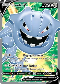Full Art Steelix V 176 - Vivid Voltage Pokesingles
