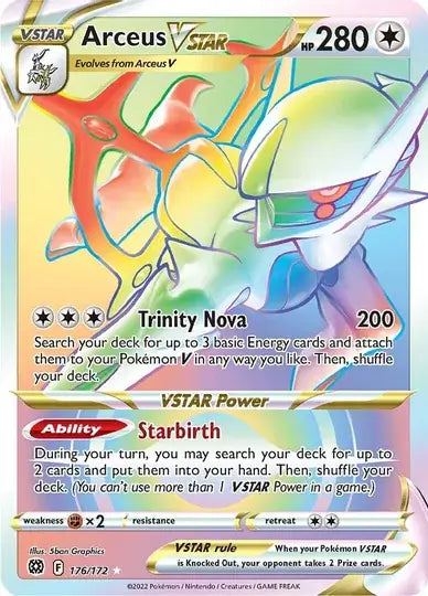 Arceus VSTAR 176, Brilliant Stars | Sword & Shield, v, 0.00 kr, Pokesingles. Kjøp pokemon kort til lave priser hos oss.