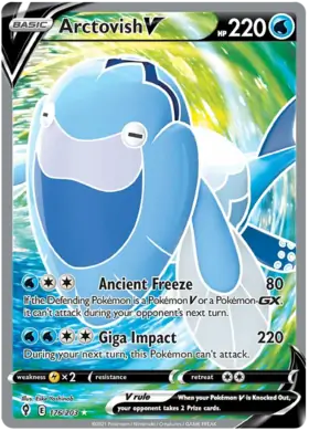 Arctovish V 176, Evolving Skies | Sword & Shield, secret, 5.00 kr, Pokesingles. Kjøp pokemon kort til lave priser hos oss.