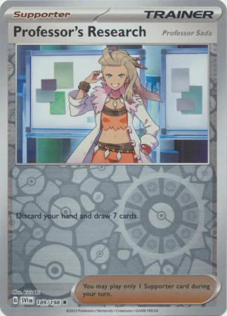 087 Professor's Research [Professor Sada] - Reverse Holo Rare, Paldean Fates, reverse,trainer, 5.00 kr, Pokesingles. Kjøp pokemon kort til lave priser hos oss.