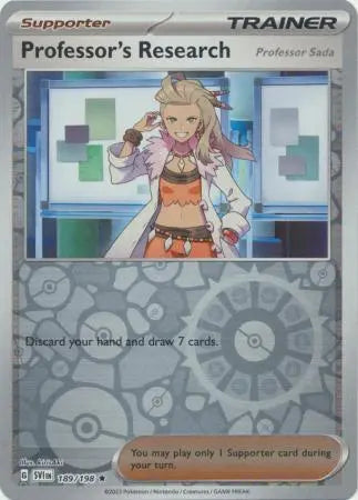 087 Professor's Research [Professor Sada] - Reverse Holo Rare, Paldean Fates, reverse,trainer, 5.00 kr, Pokesingles. Kjøp pokemon kort til lave priser hos oss.