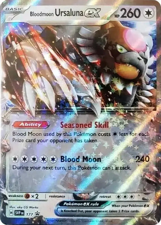 Bloodmoon Ursaluna ex SVP Promo 177 - Scarlet & Violet Promos Pokesingles