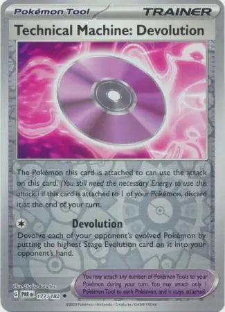 177 Technical Machine: Devolution - Reverse Holo, Paradox Rift, trainer, 4.00 kr, Pokesingles. Kjøp pokemon kort til lave priser hos oss.