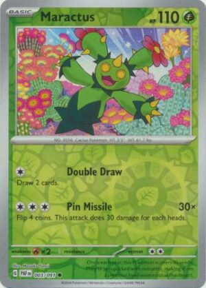 003 Maractus - Reverse Holo, Paldean Fates, reverse, 4.00 kr, Pokesingles. Kjøp pokemon kort til lave priser hos oss.