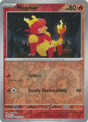 009 Magmar - Reverse Holo, Paldean Fates, reverse, 4.00 kr, Pokesingles. Kjøp pokemon kort til lave priser hos oss.