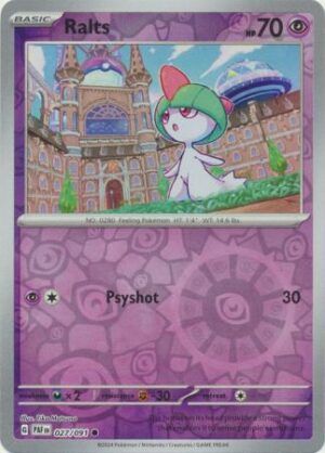 027 Ralts - Reverse Holo, Paldean Fates, reverse, 4.00 kr, Pokesingles. Kjøp pokemon kort til lave priser hos oss.