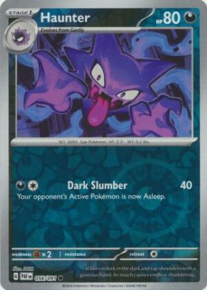 056 Haunter - Reverse Holo, Paldean Fates, reverse, 4.00 kr, Pokesingles. Kjøp pokemon kort til lave priser hos oss.