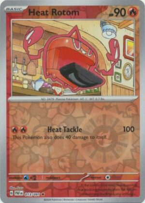 013 Heat Rotom - Reverse Holo Rare, Paldean Fates, reverse, 6.00 kr, Pokesingles. Kjøp pokemon kort til lave priser hos oss.