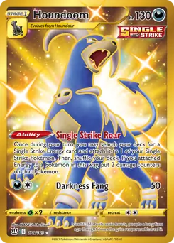 Houndoom Secret 179 - Battle Styles Pokesingles